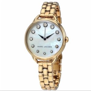 Marc Jacobs Betty White Mother Of Pearl Dial Watch